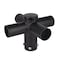 J&H Led J&H LED 90-Degree Quad Spoke Tenon Adapter, 4-Head Pole Mount, Bronze JH-1QSB90-54C - alternate 1
