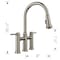Blanco Empressa Bridge Pull-Down 1.5 GPM, Satin Platinum 443273 - alternate 3