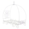 Homeroots Purple and White Metal Canopy Bed Frame 285577 - alternate 2