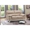 Homeroots 64in Beige And Silver Faux Leather Loveseat 329567 - alternate 3