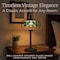 Lavish Home Tiffany Style Table Lamp with Stained Glass Shade, Bronze 72-TIFF-15 - alternate 3