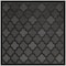 Homeroots 9' Charcoal And Black Square Trellis Indoor Outdoor Area Rug 545217 - alternate 1