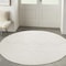 Homeroots 4' Ivory And White Geometric Indoor Outdoor Area Rug 556269 - alternate 3