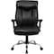 Flash Furniture Hercules Office Chair, Black Back, 29 in W 29" L 45-1/2" H, Adjustable Padded, Leather Seat GO-1235-BK-LEA-A-GG - alternate 1
