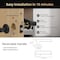 Wrightmaster 5 in 1 Corded Aluminum Smart Lock Deadbolt with APP, Biometric, Key Fob Door Lock, Handle in Black ZR-LYF-D6 - alternate 5