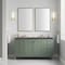 James Martin Vanities Chicago 60 in. Double Vanity, Smokey Celadon, w/ 3 CM Charcoal Soapstone Silestone Top 503-V60D-SC-3CSP - alternate 2