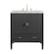 James Martin Vanities Myrrin 30" Single Vanity, Carbon Oak w/ 3 CM Carrara Marble Top 485-V30-CBO-3CAR - alternate 1