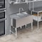Amgood Three Compartment Undr Bar Snk, 18-3/4in. x 38-1/2in. x 30in. w/3in. Bcksplsh, 10in. x 14in. Bowls AMG SINK BAR S3C-101410-NF-Z - alternate 3