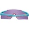 Ironwear Scratch Resistant UV Blocking Safety Glasses with Curved Lens, Teal, Red Mirror 3595-T-RM - alternate 2