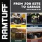Ramtuff Milk Crates - Heavy Duty Stackable Storage w/ Reinforced Handles, 250 lb, Black, 2PK 606525 - alternate 4