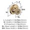 Amerock Inspirations 1-5/16 inch (33mm) Diameter Champagne Bronze Cabinet Knob, 25PK 25VMP1586CZ - alternate 3