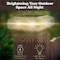 Pure Garden Solar Post Cap Lights 2 Waterproof LED Solar Powered Lights for Wooden or Vinyl Fence Post Caps 50-LG1507 - alternate 4