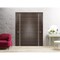 Sartodoors Sliding Closet Bypass Doors, Planum 0310 Chocolate Ash and Aluminum Strips, Sturdy Top Mount Rails PLANUM0310DBD-CA-5684 - alternate 1