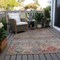 Homeroots 10' X 14' Gray Tan And Terra Cotta Floral Washable Indoor Outdoor Area Rug 606205 - alternate 4
