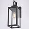 Vaxcel Clinton Matte Black Outdoor Wall Sconce Light Clear Glass Shade, Dimmable T0808 - alternate 6