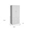 Homeroots 71" White Two Door Two Drawer Combo Dresser 552277 - alternate 6