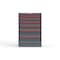 Strong Hold 7 drawer cabinet - (1x 2ft, 2x 3ft, 1x 4ft, 1x 5ft, 2x 7ft) - Red accents - Keyed Different S3044-PPDAS-0702DS - alternate 1