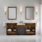 James Martin Vanities Bellshire 84" Dual Vanity Set w/ 24" Make-Up Counter, Honey Oak w/3 cm Ethereal Noctis Silestone Top 660-VMC84-HNO-3ENC - alternate 4