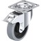 Blickle Swivel Plate Caster, Solid Rbbr, 5", Brake LK-POEV 125KA-14-FI-SG - alternate 1