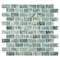 Andova Tiles Zalo 1-in. x 2-in. Brick Joint Glass Wall & Floor Mosaic Tile (1 Square Feet Per Sheet) ANDZAL609 - alternate 1