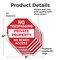Signmission No Trespassing Private Property No, 6 inch X 6 inch, Vinyl Decal, 5PK OC-D-5PACK-6-91 - alternate 4