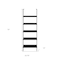 Homeroots 72" Black Metal and Wood Five Tier Bookcase 489800 - alternate 5