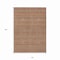 Homeroots 10' X 14' Orange And Taupe Striped Washable Indoor Outdoor Area Rug 610563 - alternate 6