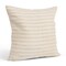 Homeroots 22" Cream And Beige Striped Linen Blend Throw Pillow Cover with Embroidery 608211 - alternate 4