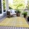 Homeroots 8' X 10' Yellow Black And Ivory Plaid Washable Indoor Outdoor Area Rug 596372 - alternate 5