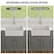 Wrightmaster 30" Apron-Front Farmhouse Single Bowl White Ceramic Kitchen Sink w/Bottom Grids and Basket Strainer ZOR-AW302010DS - alternate 4