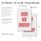Signmission Under New Ownership, Vinyl Decals Only 24 Inch x 36 Inch, Vinyl Decal, 2PK DSB-2436-2PACK-Under New Ownership - alternate 2
