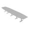 Skutchi Designs 20 Person Conference Table With Power Unit | 20' Boat Table | Harmony Series HAR-BOT-48X240-T-U779-NA - alternate 1