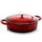 Crock-Pot Crock Pot Artisan Enameled Cast Iron 5 Quart Round Braiser Pan with Self Basting Lid in Scarlet Red 112000.02 - alternate 1