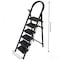 Wrightmaster 4.9 ft. Steel Step Ladder, 9 ft. Reach with Tool Rack and Sponge Armrest, 300 lb. Capacity Zoroblack-6 - alternate 7