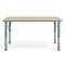 Flash Furniture Plastic Adjustable Height Classroom Activity Table-Natural/Dusty BL, 47.25x23.5 YU-YCY-060-RECT-TBL-DSTYBL-GG - alternate 4