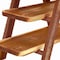 Megachef Acacia Wood 3 Tiered Rectangular Ladder Tray Set 750122162M - alternate 4