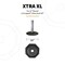 Snappad TRAILER JACK ACCESSORIES Rubber; Fits 12 Inch Round Jack Foot; Black; 13-3/4 Inch Diameter; Set Of 4 XTRL12SP4 - alternate 3