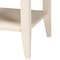 Baxton Studio Primrose Mid-Century Ivory Fluted Wood 1-Drawer Nightstand 249-13831-ZORO - alternate 6