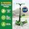 Lifemaster Kids 3-Wheel Scooter with Foldable Seat, LED Wheels, Adjustable Handlebar, Indoor/Outdoor Green LIFMS55 - alternate 5