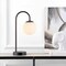 Jonathan Y Arco 18.25" Minimalist Mid-Century Arched Metal/Glass LED Table Lamp with Frosted Globe Shade, Black JYL6010A - alternate 5