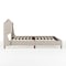 Martha Stewart Amelia Queen Upholstered Platform Bed w/Curved Headboard and Cushioned Siderails, Wood Slat, Beige TW-3WDB02B-Q-BG-MS - alternate 5