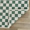 World Rug Gallery Contemporary Checkered Weather Resistant Reversible Indoor/Outdoor Rug 5 ft x 7 ft Green WR114GREEN5X7 - alternate 3