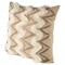 Homeroots 22" Tan And White Zigzag Linen Throw Pillow Cover with Embroidery 608172 - alternate 3