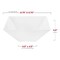 Smarty Had A Party 3 qt. White Square Plastic Serving Bowls (24 Bowls), 24PK 6917-CASE - alternate 7