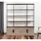 Homeroots 90" Brown Iron and Wood Three Tier Bookcase 380591 - alternate 5