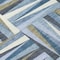 Homeroots 10' X 14' Denim Blue Gray And Ivory Geometric Washable Indoor Outdoor Area Rug 598255 - alternate 5