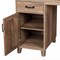 Homeroots 47" Oak Wood Wall Mounted Trestle Writing Desk 568265 - alternate 6