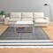 Homeroots 8' X 10' Dark Gray Striped Handmade Indoor Outdoor Area Rug 533579 - alternate 7