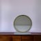 Homeroots 19" Brass Round Metal Framed Freestanding Mirror 485938 - alternate 5