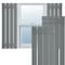 Ekena Millwork True Fit PVC Four Board Spaced Board-n-Batten Shutters, Ocean Swell , 23W x 32H, PR TFP101SBF23X032CH - alternate 1